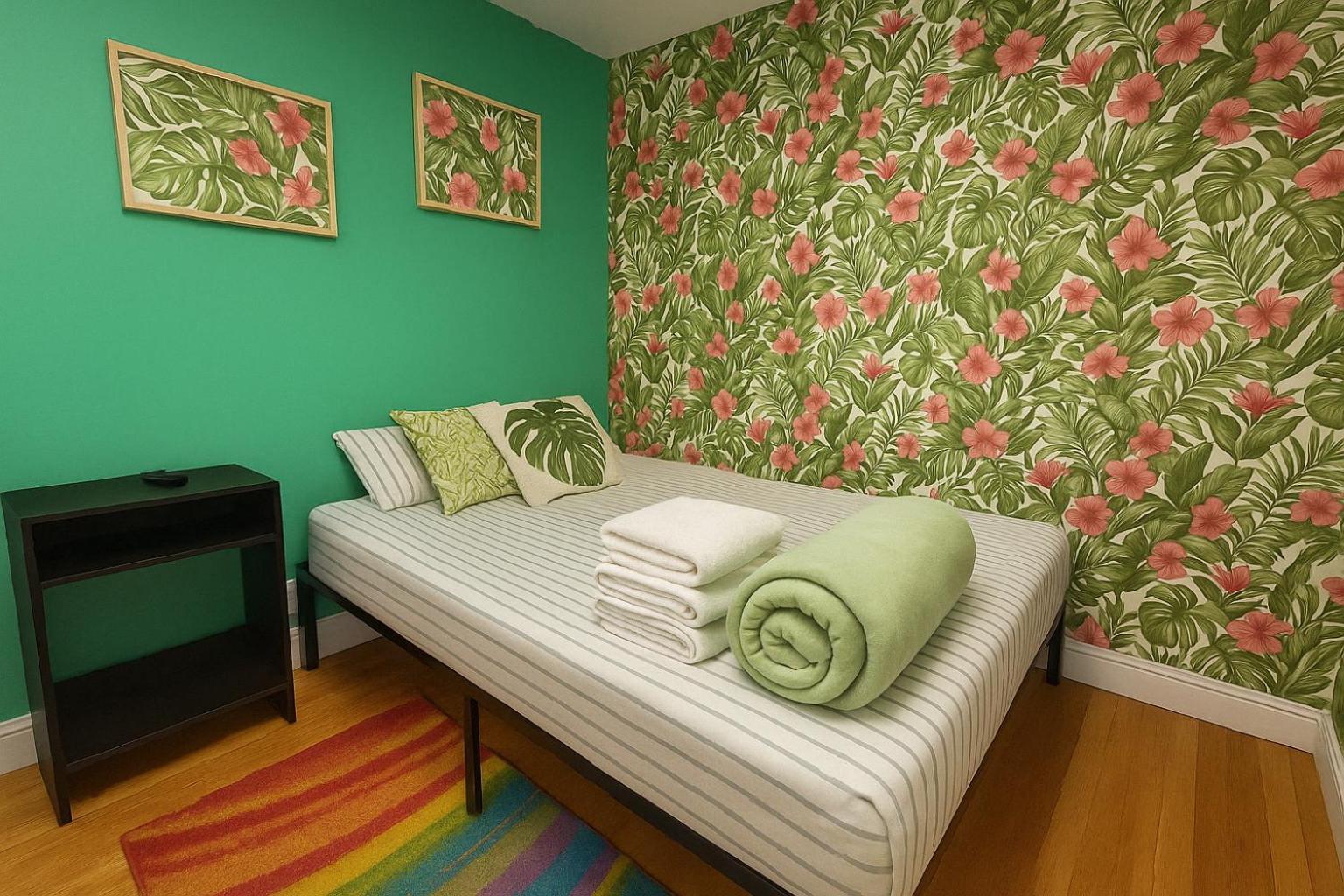 Tropical Comfort Room In Harlem Cozy Stay With Snacks & Style Apartamento *